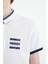 Beyaz Yakası Renk Bloklu Baskı Detaylı Standart Kalıp Erkek Çocuk T-Shirt - 11111 3