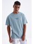 Tommy Life Mint Yeşili Sırt Baskılı O Yaka Erkek Oversize T-Shirt - 88091 2