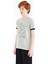 Tommy Life Gri Melanj Minimal Yazı Baskılı Standart Kalıp O Yaka Erkek Çocuk T-Shirt - 11132 2