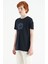 Lacivert Nakış İşleme Detaylı O Yaka Standart Kalıp Erkek Çocuk T-Shirt - 11115 4