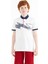 Beyaz Baskı Detaylı Standart Kalıp Polo Yaka Erkek Çocuk T-Shirt - 11154 1