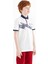 Beyaz Baskı Detaylı Standart Kalıp Polo Yaka Erkek Çocuk T-Shirt - 11154 5