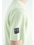 Açık Yeşil Ön Baskı Detaylı O Yaka Standart Kalıp Erkek Çocuk T-Shirt - 11099 5