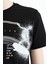 Siyah Baskı Detaylı Standart Kalıp O Yaka Erkek Çocuk T-Shirt - 11133 3