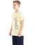 Sarı Yazı Baskılı O Yaka Standart Kalıp Erkek Çocuk T-Shirt - 11119 5