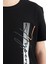 Siyah Yazı Baskılı O Yaka Standart Kalıp Erkek Çocuk T-Shirt - 11119 3