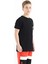 Siyah Yazı Baskılı O Yaka Standart Kalıp Erkek Çocuk T-Shirt - 11119 5