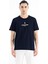 Lacivert Baskılı O Yaka Standart Kalıp Erkek T-shirt - 88212 1