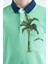 Su Yeşili Baskılı Cep Detaylı Standart Kalıp Polo Yaka Erkek Çocuk T-Shirt - 11144 3