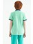 Su Yeşili Baskılı Cep Detaylı Standart Kalıp Polo Yaka Erkek Çocuk T-Shirt - 11144 6
