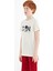 Ekru Ön Yazı Nakışlı O Yaka Standart Kalıp Erkek Çocuk T-Shirt - 11118 3