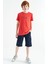 Coral Baskı Detaylı O Yaka Standart Kalıp Erkek Çocuk T-Shirt - 11117 7