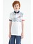 Beyaz Baskı Detaylı Pola Yaka Standart Kalıp Erkek Çocuk T-Shirt - 11161 1