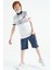 Beyaz Baskı Detaylı Pola Yaka Standart Kalıp Erkek Çocuk T-Shirt - 11161 6
