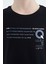 Lacivert Baskı Detaylı O Yaka Standart Kalıp Erkek Çocuk T-Shirt - 11145 3