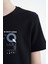 Lacivert Baskı Detaylı O Yaka Standart Kalıp Erkek Çocuk T-Shirt - 11145 5