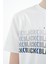 Beyaz Yazı Baskılı O Yaka Standart Kalıp Erkek Çocuk T-Shirt - 11149 5