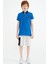 Saks Kol Ucu Renkli Logo Nakışlı Standart Kalıp Polo Yaka Erkek Çocuk T-Shirt - 11138 2