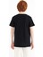 Siyah Baskı Detaylı O Yaka Standart Kalıp Erkek Çocuk T-Shirt - 11145 7