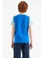 Saks Yazı Baskılı Renk Bloklu Standart Kalıp O Yaka Erkek Çocuk T-Shirt - 11134 7