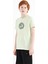 Açık Yeşil Nakış İşleme Detaylı O Yaka Standart Kalıp Erkek Çocuk T-Shirt - 11115 3
