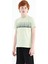 Açık Yeşil Yazı Baskılı O Yaka Standart Kalıp Erkek Çocuk T-Shirt - 11149 6
