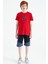 Kırmızı Nakış İşleme Detaylı O Yaka Standart Kalıp Erkek Çocuk T-Shirt - 11115 2