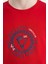 Kırmızı Nakış İşleme Detaylı O Yaka Standart Kalıp Erkek Çocuk T-Shirt - 11115 3