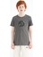Koyu Gri Nakış İşleme Detaylı O Yaka Standart Kalıp Erkek Çocuk T-Shirt - 11115 1