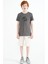 Koyu Gri Nakış İşleme Detaylı O Yaka Standart Kalıp Erkek Çocuk T-Shirt - 11115 2