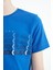 Saks Yazı Baskılı O Yaka Standart Kalıp Erkek Çocuk T-Shirt - 11149 4