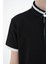 Siyah Yakası Renk Bloklu Baskı Detaylı Standart Kalıp Erkek Çocuk T-Shirt - 11111 4