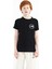 Siyah Omuz Baskı Detaylı Standart Kalıp O Yaka Erkek Çocuk T-Shirt - 11121 1