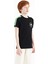 Siyah Omuz Baskı Detaylı Standart Kalıp O Yaka Erkek Çocuk T-Shirt - 11121 4