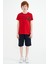 Kırmızı Baskı Detaylı Standart Kalıp O Yaka Erkek Çocuk T-Shirt - 11133 2