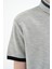 Gri Melanj Yakası Renk Bloklu Baskı Detaylı Standart Kalıp Erkek Çocuk T-Shirt - 11111 4