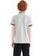 Gri Melanj Yakası Renk Bloklu Baskı Detaylı Standart Kalıp Erkek Çocuk T-Shirt - 11111 7