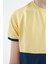 Sarı Baskı Detaylı Renk Bloklu Standart Kalıp O Yaka Erkek Çocuk T-Shirt - 11107 4