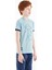Açık Mavi Minimal Yazı Baskılı Standart Kalıp O Yaka Erkek Çocuk T-Shirt - 11132 5