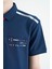 İndigo Baskı Detaylı Standart Kalıp Polo Yaka Erkek Çocuk T-Shirt - 11140 4