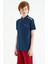 İndigo Baskı Detaylı Standart Kalıp Polo Yaka Erkek Çocuk T-Shirt - 11140 5