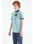Açık Mavi Baskılı Cep Detaylı Standart Kalıp Polo Yaka Erkek Çocuk T-Shirt - 11144 2