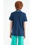 İndigo Baskılı Cep Detaylı Standart Kalıp Polo Yaka Erkek Çocuk T-Shirt - 11144 6