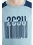 Açık Mavi Baskı Detaylı O Yaka Standart Kalıp Erkek Çocuk T-Shirt - 11157 4