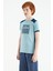 Açık Mavi Baskı Detaylı O Yaka Standart Kalıp Erkek Çocuk T-Shirt - 11157 8