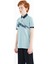 Açık Mavi Baskı Detaylı Standart Kalıp Polo Yaka Erkek Çocuk T-Shirt - 11154 4
