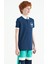 İndigo Kol Ucu Renkli Logo Nakışlı Standart Kalıp Polo Yaka Erkek Çocuk T-Shirt - 11138 6