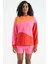 Oranj Çok Renkli Oversize Basic Kadın Sweatshirt - 02278 1