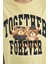 Sarı Ayıcık Baskılı O Yaka Oversize Kısa Kol Kız Çocuk T-Shirt - 75116 4