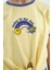 Sarı Baskı Detaylı O Yaka Çok Renkli Bağlama Detaylı Kız Çocuk T-Shirt - 75113 3